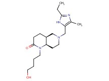 (4aS*,8aR*)-6-[(2-ethyl-4-methyl-1H-imidazol-5-yl)methyl]-1-(4-hydroxybutyl)octahydro-1,6-naphthyridin-2(1H)-one