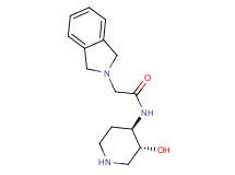 2-(1,3-dihydro-2H-isoindol-2-yl)-N-[rel-(3R,4R)-3-hydroxy-4-piperidinyl]acetamide dihydrochloride