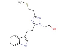 2-{5-[2-(1H-indol-3-yl)ethyl]-3-[2-(methylthio)ethyl]-1H-1,2,4-triazol-1-yl}ethanol