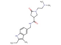 1-[2-(dimethylamino)ethyl]-N-[(2-ethyl-3-methyl-1H-indol-5-yl)methyl]-5-oxopyrrolidine-3-carboxamide