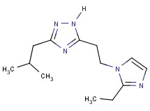5-[2-(2-ethyl-1H-imidazol-1-yl)ethyl]-3-isobutyl-1H-1,2,4-triazole