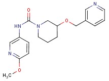 N-(6-methoxypyridin-3-yl)-3-(pyridin-3-ylmethoxy)piperidine-1-carboxamide