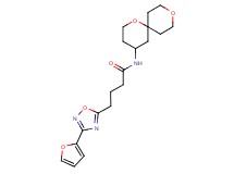 N-1,9-dioxaspiro[5.5]undec-4-yl-4-[3-(2-furyl)-1,2,4-oxadiazol-5-yl]butanamide