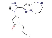 1-propyl-4-[2-(5,6,7,8-tetrahydro-4H-pyrazolo[1,5-a][1,4]diazepin-2-yl)-1H-imidazol-1-yl]-2-pyrrolidinone hydrochloride