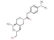 3-((3R*,4S*)-4-(dimethylamino)-1-{[4-(dimethylamino)phenyl]acetyl}piperidin-3-yl)propan-1-ol