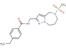 4-ethyl-N-{[5-(methylsulfonyl)-5,6,7,8-tetrahydro-4H-pyrazolo[1,5-a][1,4]diazepin-2-yl]methyl}benzamide