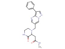 N-methyl-2-{3-oxo-1-[(3-phenylpyrazolo[1,5-a]pyrimidin-6-yl)methyl]piperazin-2-yl}acetamide