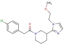 1-[(4-chlorophenyl)acetyl]-3-[1-(2-methoxyethyl)-1H-imidazol-2-yl]piperidine