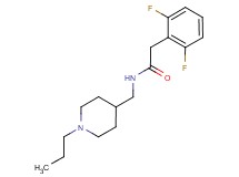 2-(2,6-difluorophenyl)-N-[(1-propylpiperidin-4-yl)methyl]acetamide