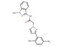 2-[3-(2,5-dimethylphenyl)-1H-pyrazol-1-yl]-N-(1-methyl-1H-indazol-3-yl)acetamide