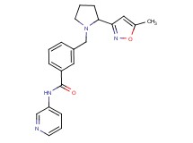 3-{[2-(5-methylisoxazol-3-yl)pyrrolidin-1-yl]methyl}-N-pyridin-3-ylbenzamide