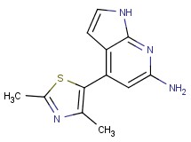 4-(2,4-dimethyl-1,3-thiazol-5-yl)-1H-pyrrolo[2,3-b]pyridin-6-amine