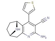 (5R*,8S*)-2-amino-4-(3-thienyl)-6,7,8,9-tetrahydro-5H-5,8-epiminocyclohepta[b]pyridine-3-carbonitrile