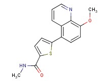 5-(8-methoxyquinolin-5-yl)-N-methylthiophene-2-carboxamide