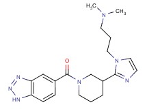 (3-{2-[1-(1H-1,2,3-benzotriazol-5-ylcarbonyl)piperidin-3-yl]-1H-imidazol-1-yl}propyl)dimethylamine