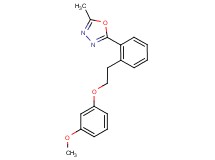 2-{2-[2-(3-methoxyphenoxy)ethyl]phenyl}-5-methyl-1,3,4-oxadiazole