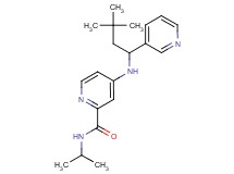 4-{[3,3-dimethyl-1-(3-pyridinyl)butyl]amino}-N-isopropyl-2-pyridinecarboxamide
