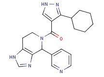 5-[(3-cyclohexyl-1H-pyrazol-4-yl)carbonyl]-4-(3-pyridinyl)-4,5,6,7-tetrahydro-1H-imidazo[4,5-c]pyridine