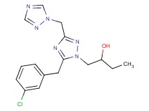 1-[5-(3-chlorobenzyl)-3-(1H-1,2,4-triazol-1-ylmethyl)-1H-1,2,4-triazol-1-yl]butan-2-ol