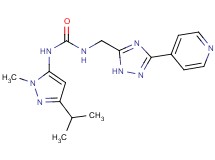 N-(3-isopropyl-1-methyl-1H-pyrazol-5-yl)-N'-[(3-pyridin-4-yl-1H-1,2,4-triazol-5-yl)methyl]urea