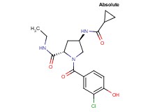 (4R)-1-(3-chloro-4-hydroxybenzoyl)-4-[(cyclopropylcarbonyl)amino]-N-ethyl-L-prolinamide