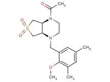 (4aR*,7aS*)-1-acetyl-4-(2-methoxy-3,5-dimethylbenzyl)octahydrothieno[3,4-b]pyrazine 6,6-dioxide