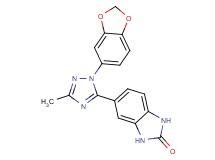 5-[1-(1,3-benzodioxol-5-yl)-3-methyl-1H-1,2,4-triazol-5-yl]-1,3-dihydro-2H-benzimidazol-2-one