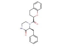 3-benzyl-4-(3,4-dihydro-2H-chromen-2-ylcarbonyl)-2-piperazinone