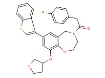 7-(1-benzothien-3-yl)-4-[(4-fluorophenyl)acetyl]-9-(tetrahydro-3-furanyloxy)-2,3,4,5-tetrahydro-1,4-benzoxazepine