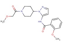 2-methoxy-N-{1-[1-(methoxyacetyl)-4-piperidinyl]-1H-pyrazol-5-yl}benzamide