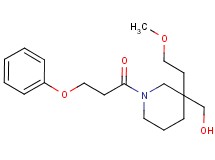 [3-(2-methoxyethyl)-1-(3-phenoxypropanoyl)-3-piperidinyl]methanol