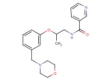 N-{2-[3-(4-morpholinylmethyl)phenoxy]propyl}nicotinamide