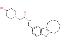 N-(6,7,8,9,10,11-hexahydro-5H-cycloocta[b]indol-2-ylmethyl)-2-(4-hydroxy-1-piperidinyl)acetamide