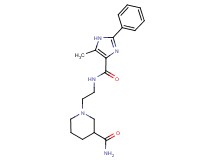 1-(2-{[(5-methyl-2-phenyl-1H-imidazol-4-yl)carbonyl]amino}ethyl)piperidine-3-carboxamide