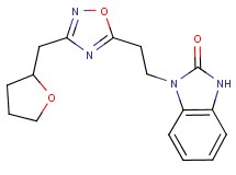 1-{2-[3-(tetrahydro-2-furanylmethyl)-1,2,4-oxadiazol-5-yl]ethyl}-1,3-dihydro-2H-benzimidazol-2-one