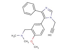 1-[2-methoxy-5-(4-phenyl-1-prop-2-yn-1-yl-1H-imidazol-5-yl)phenyl]-N,N-dimethylmethanamine