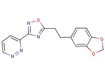 3-{5-[2-(1,3-benzodioxol-5-yl)ethyl]-1,2,4-oxadiazol-3-yl}pyridazine