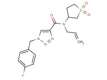 N-allyl-N-(1,1-dioxidotetrahydro-3-thienyl)-1-(4-fluorobenzyl)-1H-1,2,3-triazole-4-carboxamide