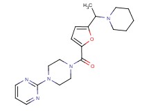2-{4-[5-(1-piperidin-1-ylethyl)-2-furoyl]piperazin-1-yl}pyrimidine