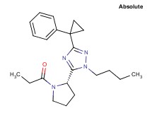 1-butyl-3-(1-phenylcyclopropyl)-5-[(2S)-1-propionylpyrrolidin-2-yl]-1H-1,2,4-triazole