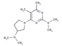 4-[3-(dimethylamino)pyrrolidin-1-yl]-N,N,5,6-tetramethylpyrimidin-2-amine