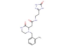 2-[1-(2-methylbenzyl)-3-oxo-2-piperazinyl]-N-[2-(5-oxo-4,5-dihydro-1H-1,2,4-triazol-3-yl)ethyl]acetamide