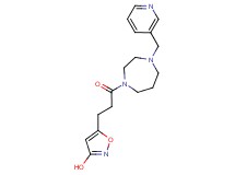 5-{3-oxo-3-[4-(3-pyridinylmethyl)-1,4-diazepan-1-yl]propyl}-3-isoxazolol