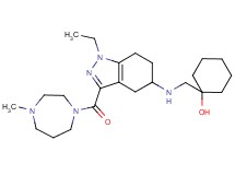1-[({1-ethyl-3-[(4-methyl-1,4-diazepan-1-yl)carbonyl]-4,5,6,7-tetrahydro-1H-indazol-5-yl}amino)methyl]cyclohexanol
