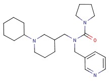 N-[(1-cyclohexylpiperidin-3-yl)methyl]-N-(pyridin-3-ylmethyl)pyrrolidine-1-carboxamide