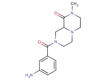 8-(3-aminobenzoyl)-2-methylhexahydro-2H-pyrazino[1,2-a]pyrazin-1(6H)-one