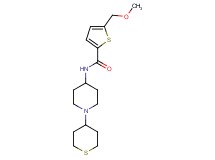 5-(methoxymethyl)-N-[1-(tetrahydro-2H-thiopyran-4-yl)piperidin-4-yl]thiophene-2-carboxamide