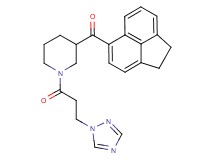 1,2-dihydro-5-acenaphthylenyl{1-[3-(1H-1,2,4-triazol-1-yl)propanoyl]-3-piperidinyl}methanone