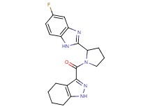3-{[2-(5-fluoro-1H-benzimidazol-2-yl)-1-pyrrolidinyl]carbonyl}-4,5,6,7-tetrahydro-1H-indazole