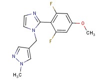4-{[2-(2,6-difluoro-4-methoxyphenyl)-1H-imidazol-1-yl]methyl}-1-methyl-1H-pyrazole